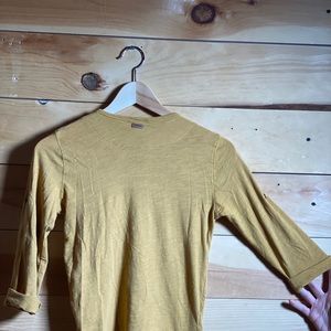 Long sleeve tan with buttons size 8